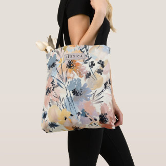 Sac fourre-tout Fleur sauvage artistique