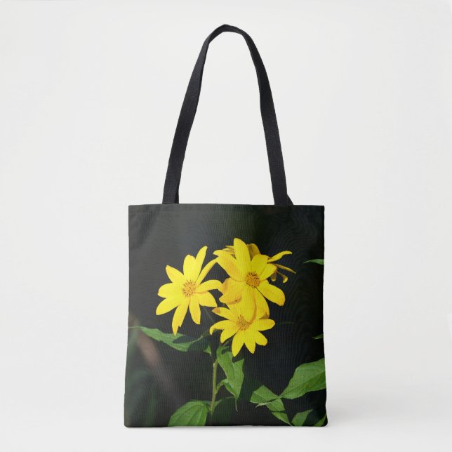 Sac fourre-tout Fleur sauvage jaune (Devant)