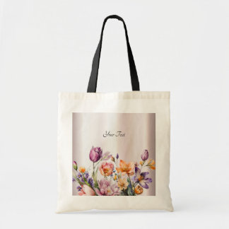 Sac fourre-tout Fleurs printanières colorées