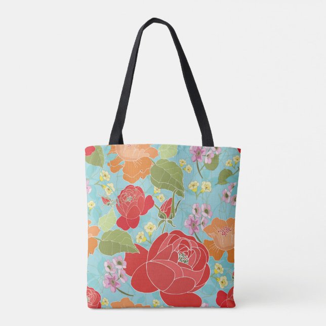 Sac fourre-tout floral (Dos)