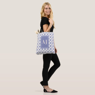 Sac fourre-tout floral à initiale personnalisée As