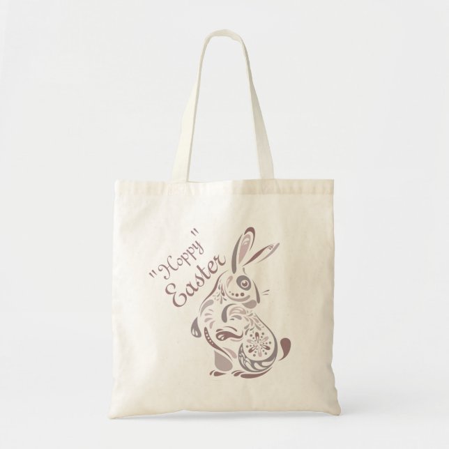 Sac fourre-tout floral à lapin (Devant)