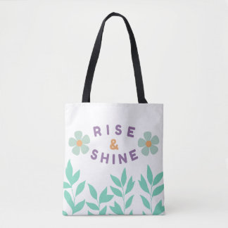 Sac fourre-tout floral à poutres mignonnes