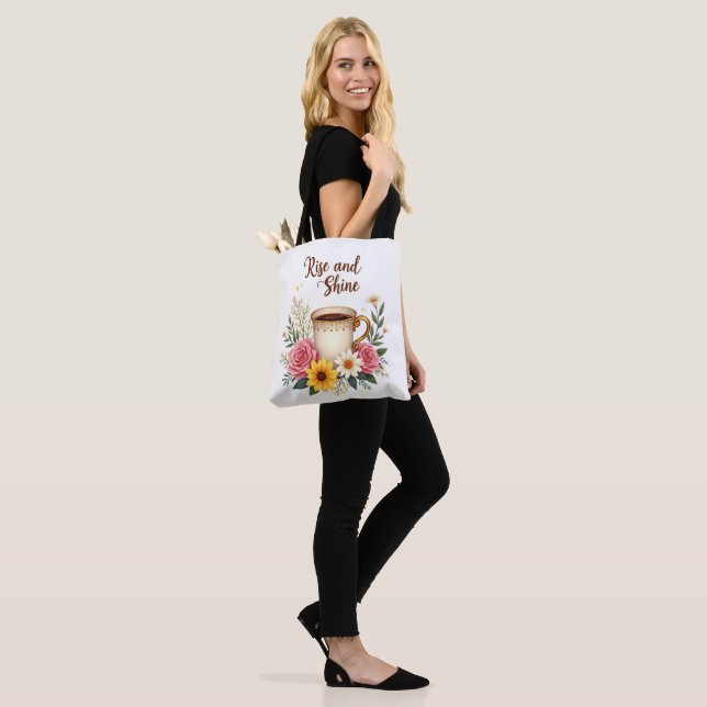 Sac fourre-tout Floral Coffee Cup (Sur le modèle)