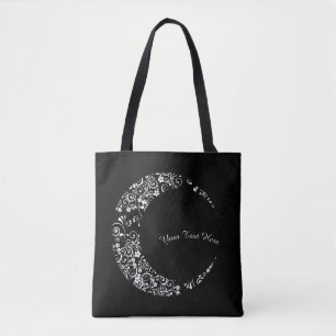 Sac fourre-tout Floral Crescent Lune personnalisé