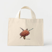 Sac fourre-tout floral de la tortue