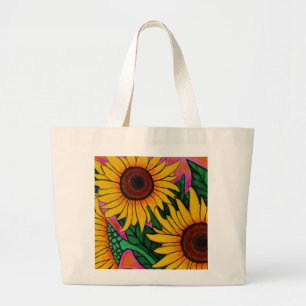 Sac fourre-tout floral génial à tournesol