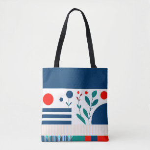 🔷 Sac fourre-tout floral géométrique pour un styl