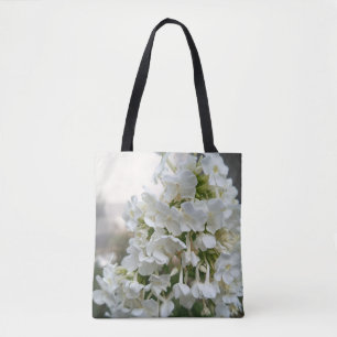 Sac fourre-tout floral Hydrangea blanc élégant B