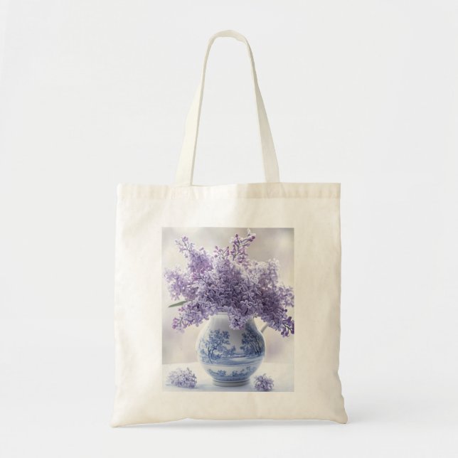 Sac fourre-tout Floral - Lilac Blooms (Devant)