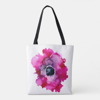 Sac fourre-tout floral peint à la main d'origine d