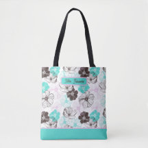 Sac fourre-tout Floral personnalisé