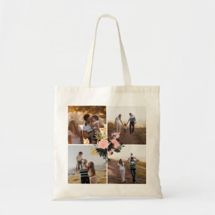 Sac fourre-tout floral personnalisé à fantaisie 