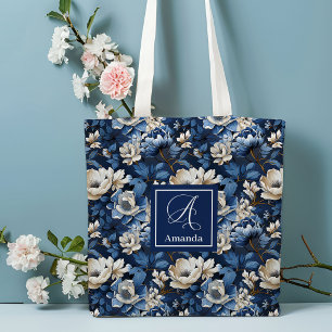 Sac fourre-tout floral personnalisé avec de belles