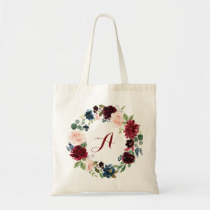 Sac fourre-tout floral personnalisé Bourgogne Demo