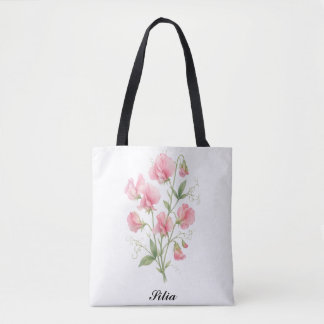 Sac fourre-tout floral personnalisé – Mariage sur
