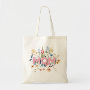 Sac fourre-tout floral personnalisé pour maman