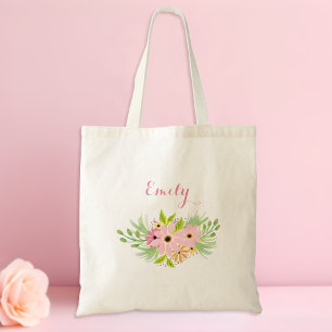 Sac fourre-tout floral pour demoiselles d'honneur,