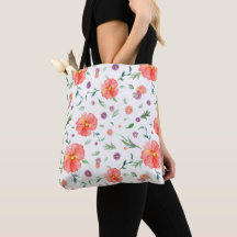 Sac fourre-tout floral pour maman - Fleur d'aquare