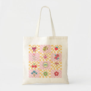 Sac fourre-tout floral rétro mignon