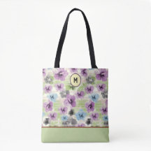 Sac fourre-tout Floral Retro Stylisé
