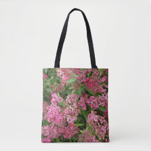 Sac fourre-tout floral rose nature