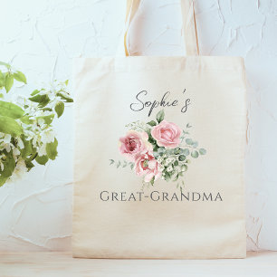 Sac fourre-tout floral sur mesure Great Grand-mère