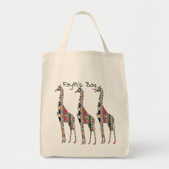 Sac fourre-tout Florillas Giraffe (Devant)