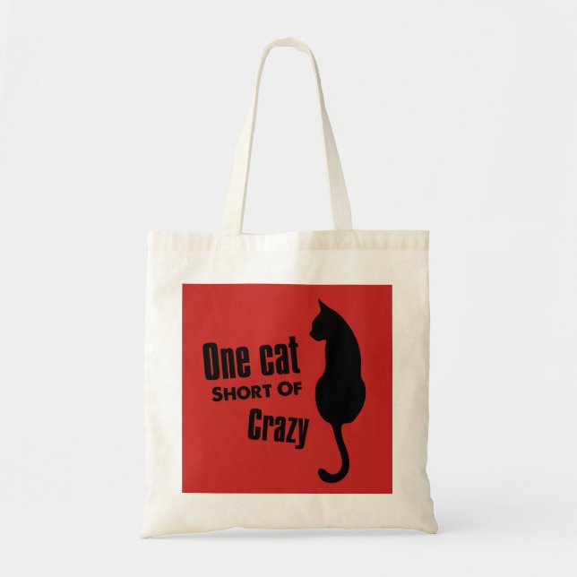 Sac fourre-tout fou à Madame Funny Meow de chat (Devant)