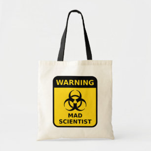 Sac fourre-tout fou à panneau d'avertissement de
