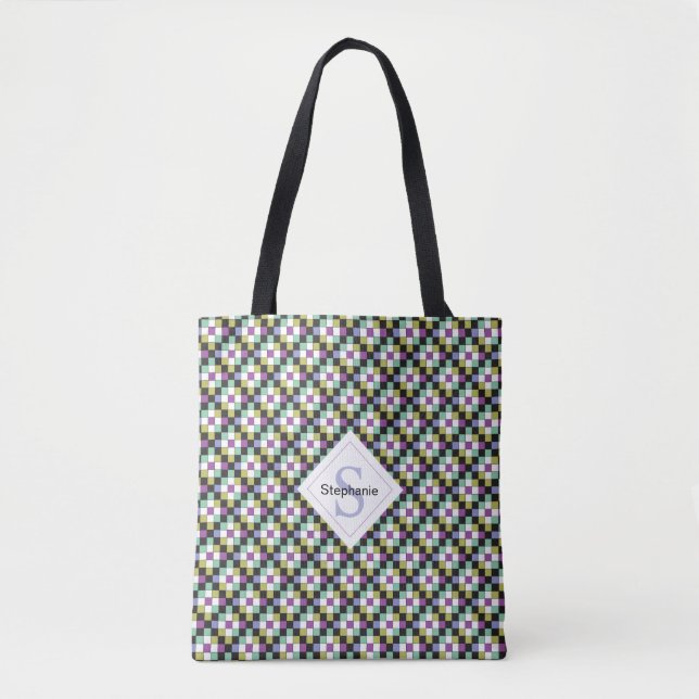 Sac fourre-tout frais à motif d'édredon de (Devant)