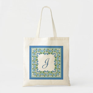Sac fourre-tout frontalier Monogramme Blue Morning