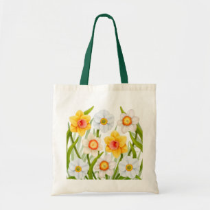 Sac fourre-tout gai à jonquilles de ressort