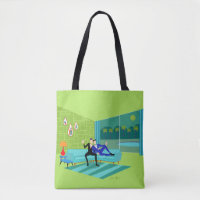 Sac fourre-tout gai romantique rétro