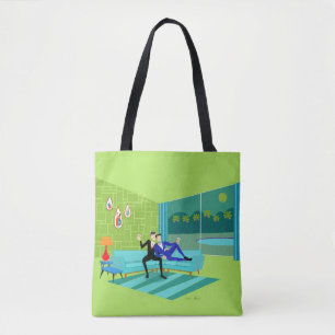 Sac fourre-tout gai romantique rétro