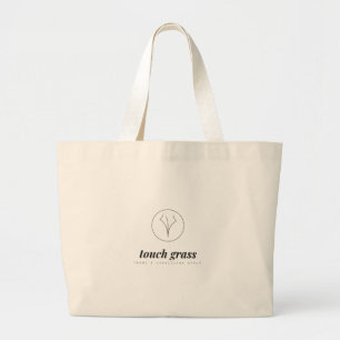 Sac fourre-tout géant humour rétro Touch Grass pou