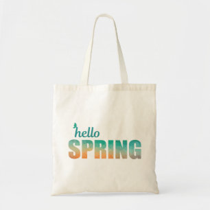 Sac fourre-tout géométrique couleur printemps