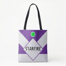 Sac fourre-tout géométrique violet et argenté