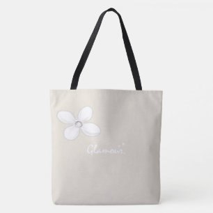Sac fourre-tout Glamour Beige Floral