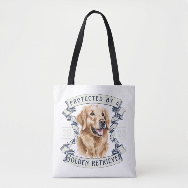 Sac fourre-tout Golden Retriever (Devant)
