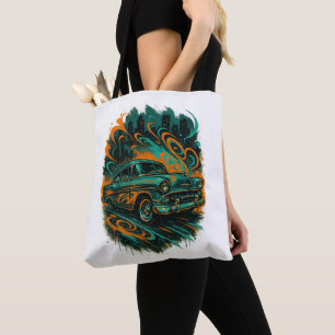 Sac fourre-tout graffiti voiture classique