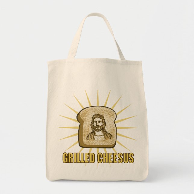 Sac fourre - tout grillé à toile de Cheesus (Devant)