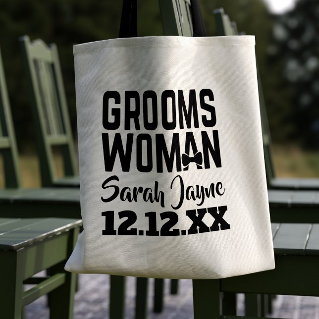 Sac fourre-tout Groomswoman Mariage Tuxedo (Créateur téléchargé)