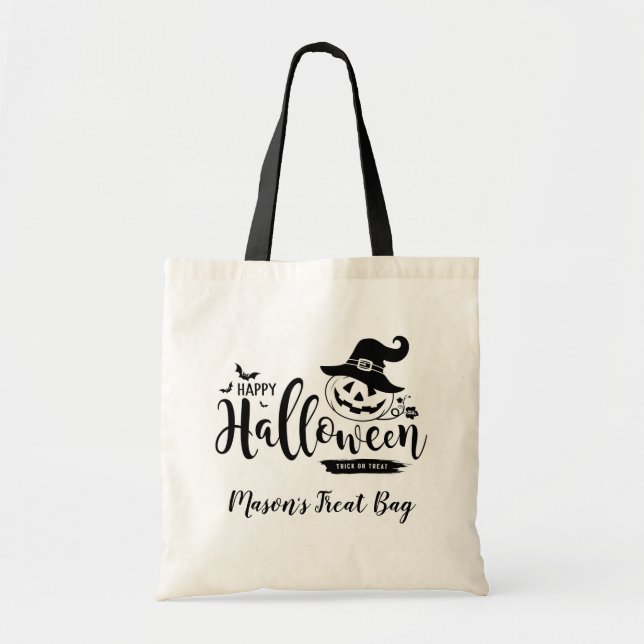 Sac fourre-tout Halloween personnalisé (Devant)