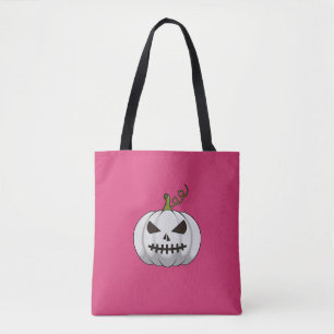 Sac fourre-tout Halloween rose avec Citrouille bla