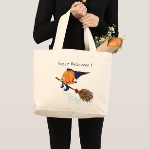 Sac fourre-tout Halloween Sorcière Citrouille Bala