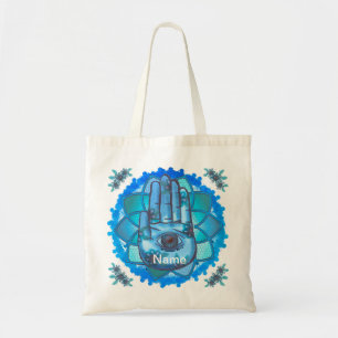 Sac fourre-tout Hamsa Hand Blue Lotus