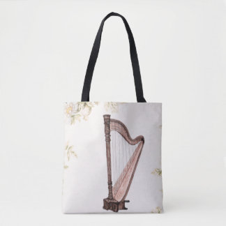 Sac fourre-tout Harpe & Fleurs
