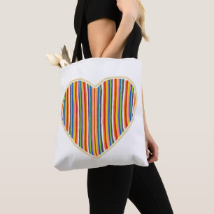 Sac fourre-tout Heart Stripes