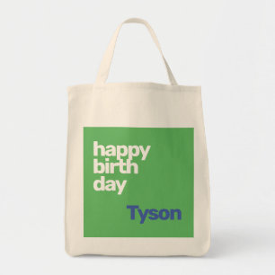 Sac fourre-tout heureux anniversaire personnalisé